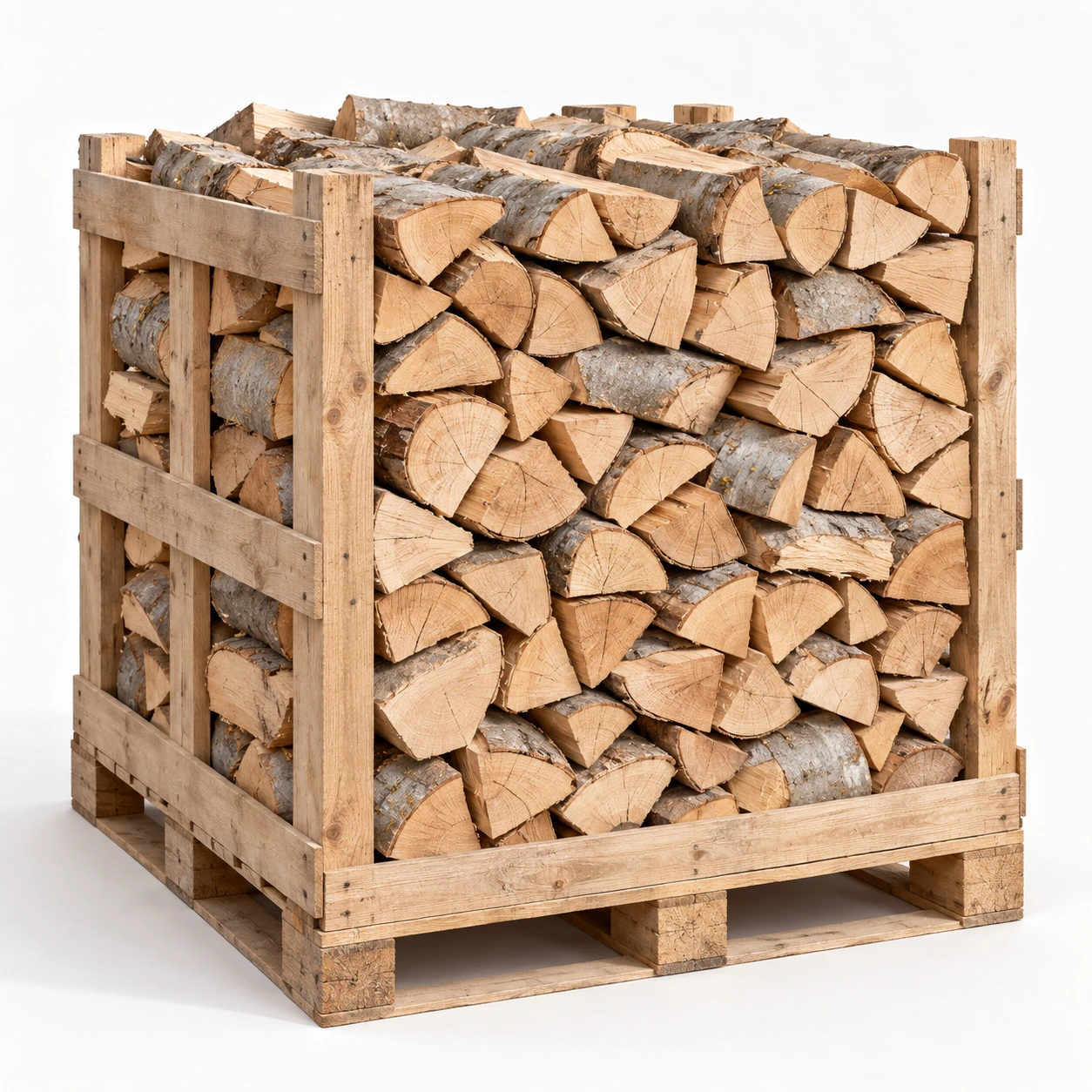 NaturaFlame Fagus — Brennholz Buche 25 cm — 1 m³ geschichtet