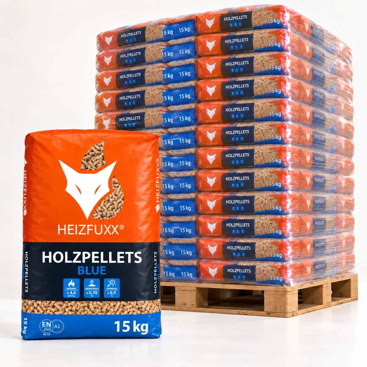 HEIZFUXX Blue — Holzpellets 6 mm — 975 kg